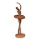 A RESIN BALLERINA IN RUSTY FINISH
