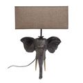 A RESIN ELEPHANT HEAD WALL LAMP