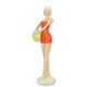 A RESIN FIGURINE OF A RETRO BEACH GIRL