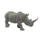 A RESIN FIGURINE OF A RHINOCEROS
