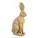 A RESIN FIGURINE OF A SITTING HARE