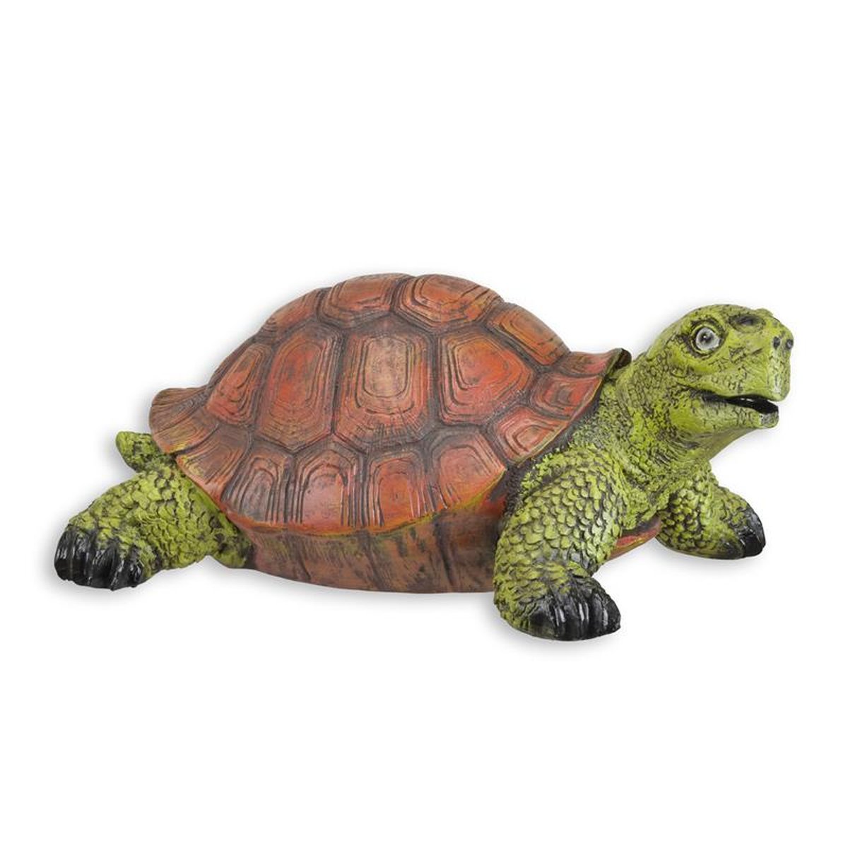 A RESIN FIGURINE OF A TORTOISE