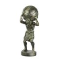 A RESIN FIGURINE OF ATLAS