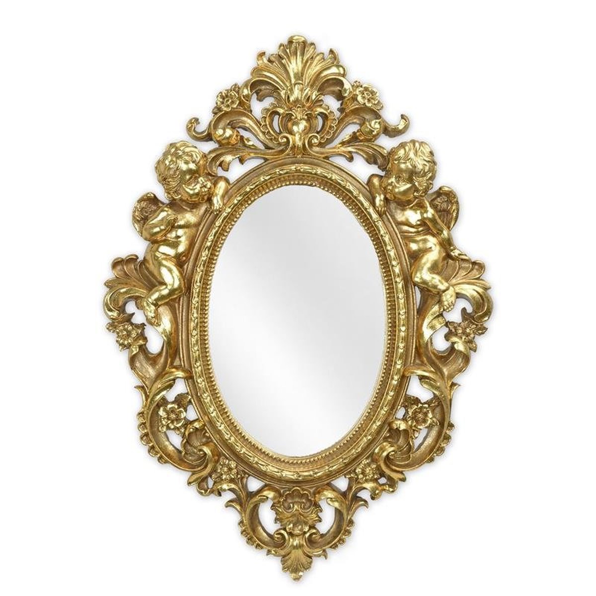 A Resin Framed Gold Mirror