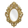 A RESIN FRAMED GOLD MIRROR