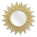 A RESIN FRAMED GOLD MIRROR