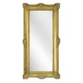 A RESIN FRAMED GOLD MIRROR