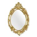 A RESIN FRAMED GOLD MIRROR