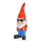 A RESIN GARDEN GNOME WITH SUNGLASSES - MULTI COLOR