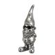 A RESIN GARDEN GNOME WITH SUNGLASSES - SILVER