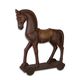 A RESIN HORSE ON WHEELS