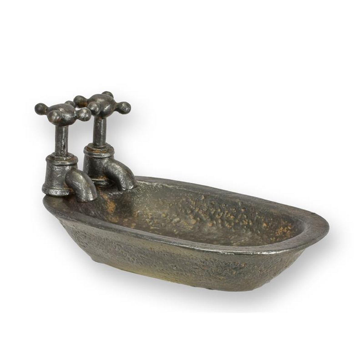 A RESIN MINIATURE BATH SOAP-HOLDER