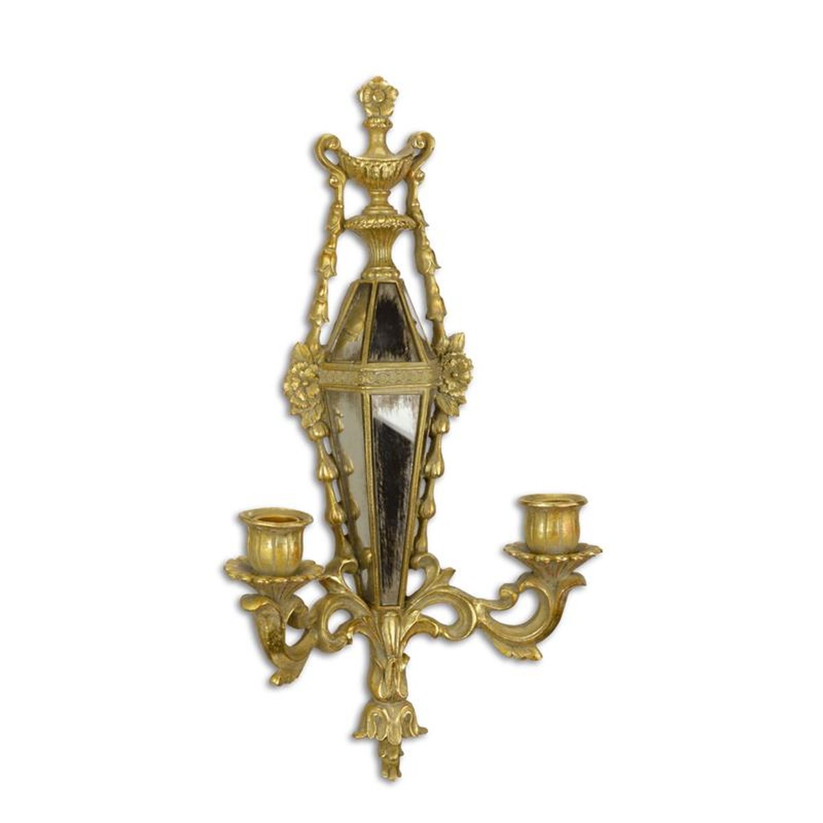 A RESIN MIRROR APPLIQUE - GOLD