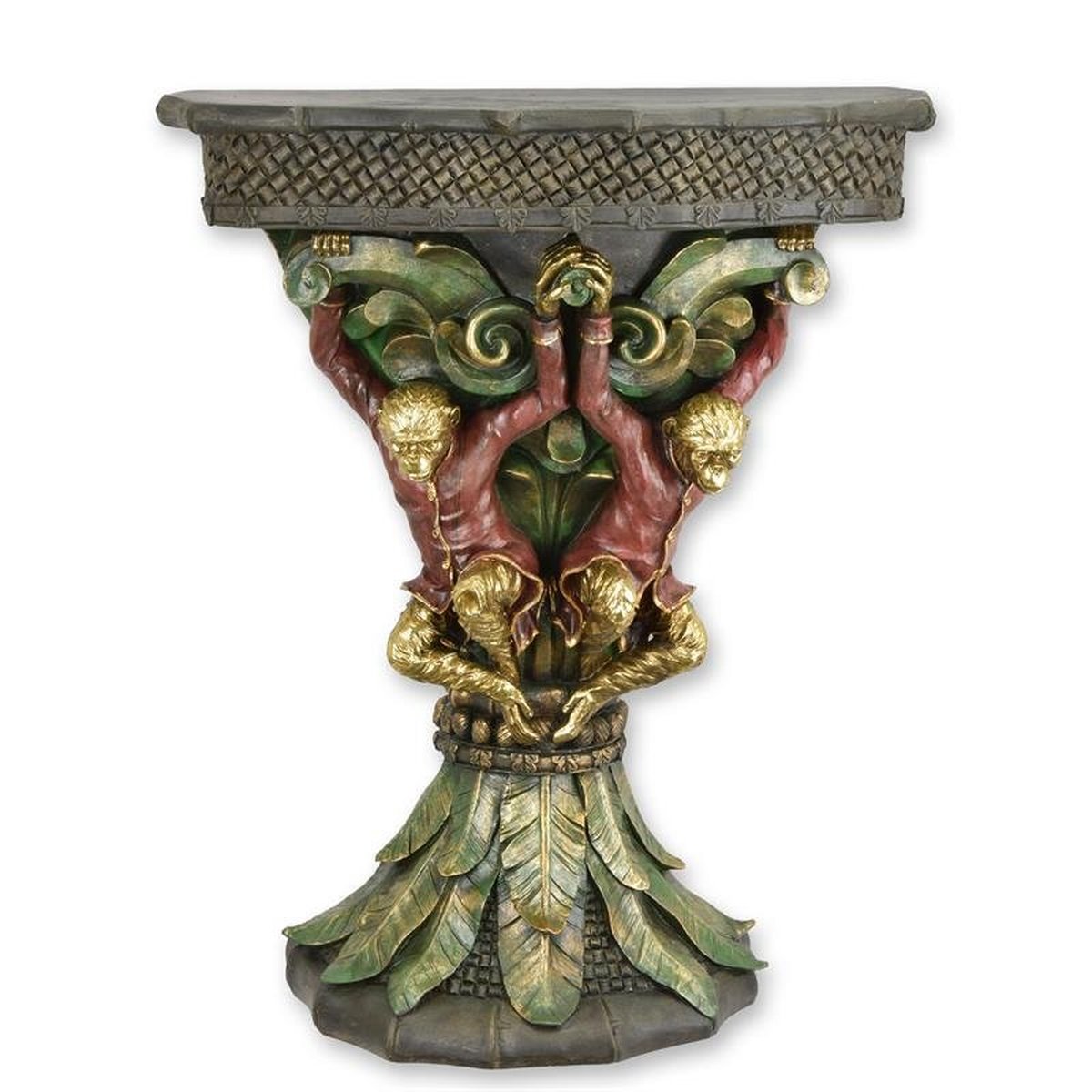A Resin Monkey Console Table