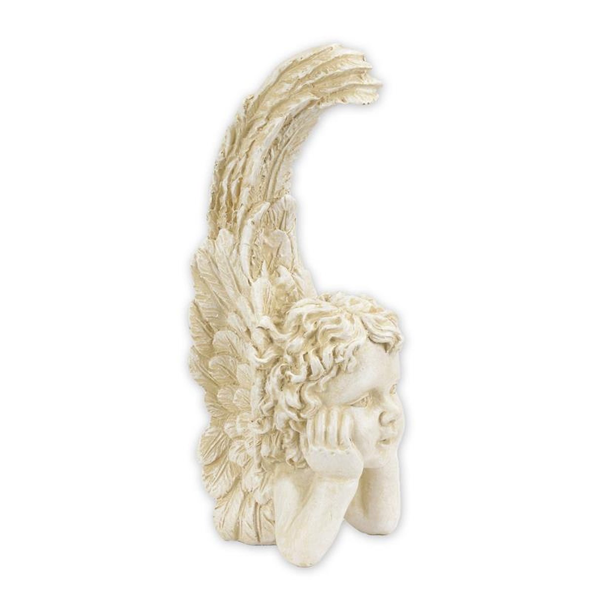 A RESIN PUTTI BOOK-END