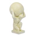 A RESIN SCULPTURE OF ATLAS