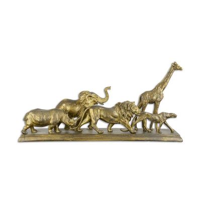 A RESIN SCULPTURE OF THE BIG FIVE""
