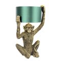 A RESIN SITTING MONKEY TABLE LAMP