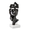 A RESIN SPEAK NO EVIL" MASK - BLACK"