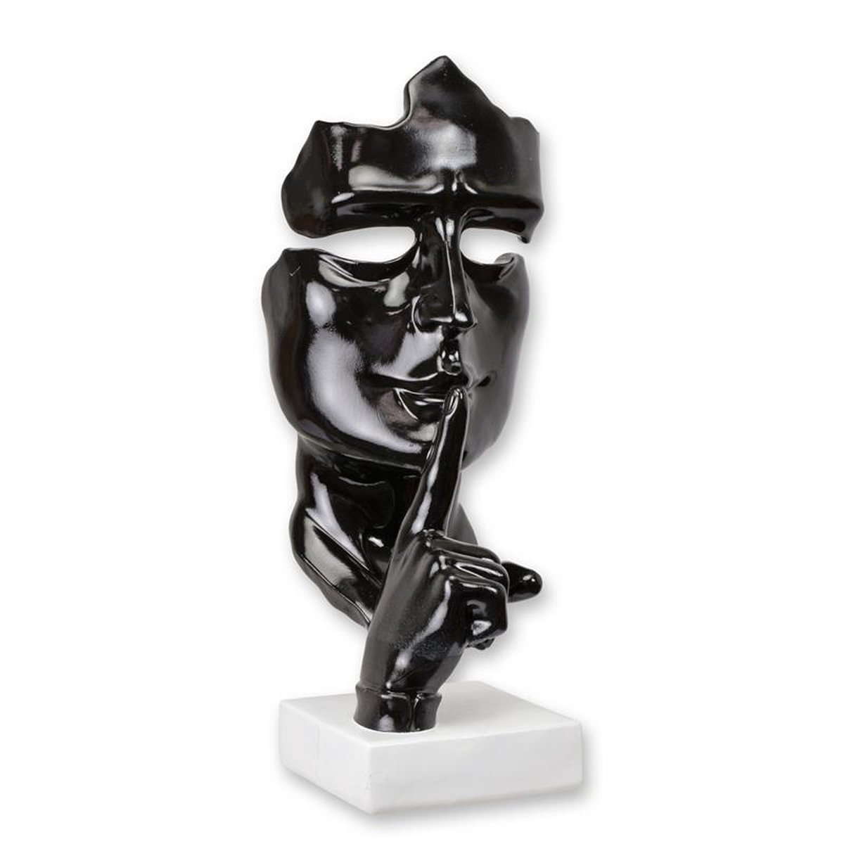 A RESIN SPEAK NO EVIL" MASK - BLACK"