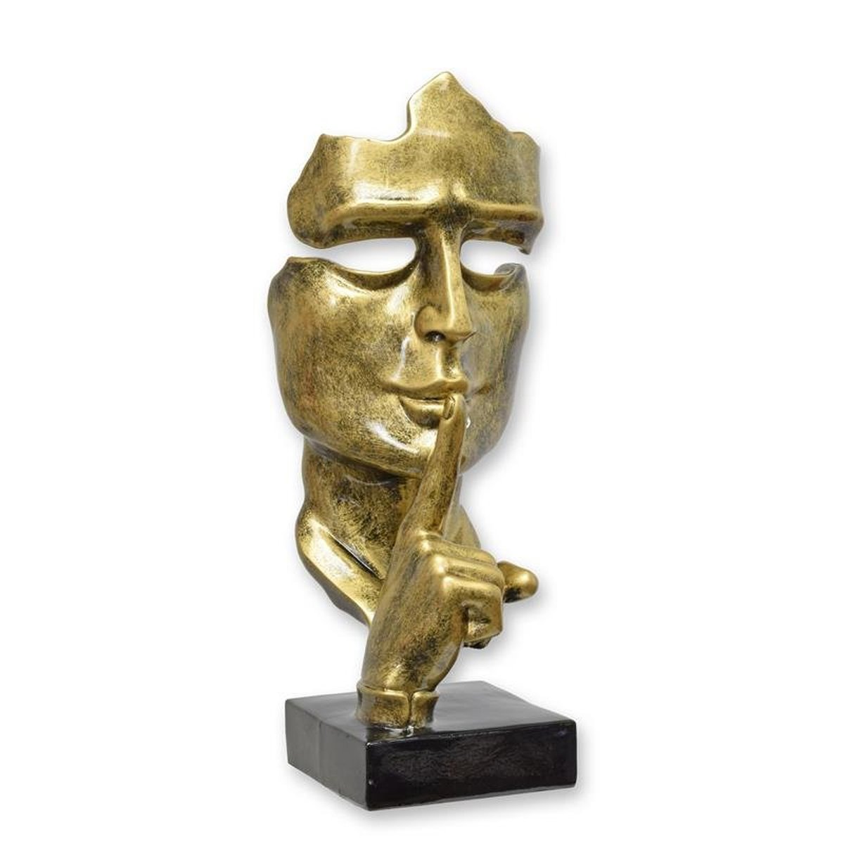 A Resin Speak No Evil" Mask - Bronze"
