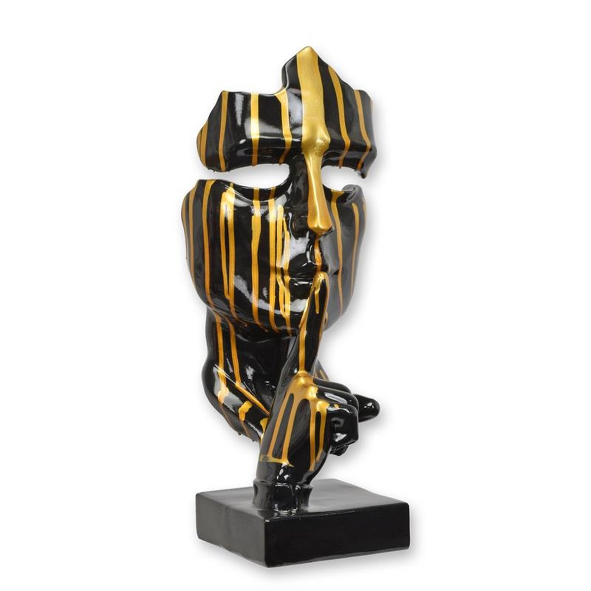 A RESIN SPEAK NO EVIL" MASK - DRIP BLACK"