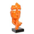 A RESIN SPEAK NO EVIL" MASK - ORANGE"