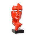 A RESIN SPEAK NO EVIL" MASK - RED"