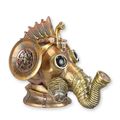 A RESIN STEAMPUNK ELEPHANT HEAD