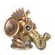 A RESIN STEAMPUNK ELEPHANT HEAD