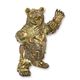 A RESIN STEAMPUNK FIGURINE OF A GRIZZLY BEAR