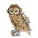 A RESIN STEAMPUNK FIGURINE OF AN OWL