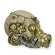 A RESIN STEAMPUNK SKULL