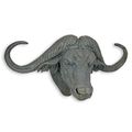 A RESIN WALL MOUNT WATER BUFFALO HEAD
