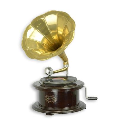 A ROUND GRAMAPHONE