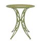 A ROUND IRON TABLE - GREEN