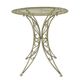 A ROUND IRON TABLE - WEATHERED GREEN