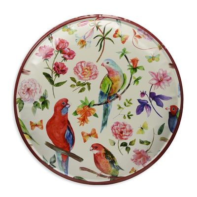 A ROUND TIN PLATE