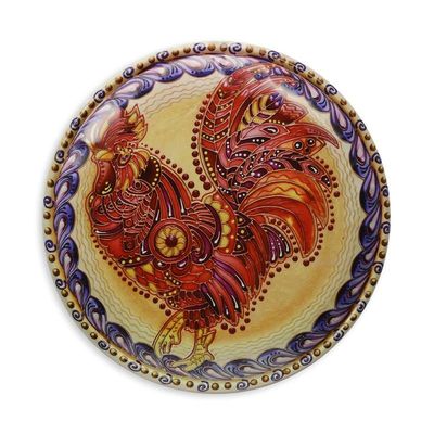 A ROUND TIN PLATE