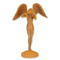A RUSTY CAST IRON FIGURINE CALLED DESCENDING NIGHT""