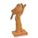 A RUSTY CAST IRON FIGURINE OF A SPARROW ON BRANCH
