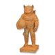A RUSTY CAST IRON FIGURINE OF ASTRO-CAT