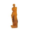 A RUSTY CAST IRON FIGURINE OF VENUS