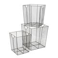 A SET OF 3 IRON BINS