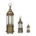 A SET OF 3 TIN LANTERNS