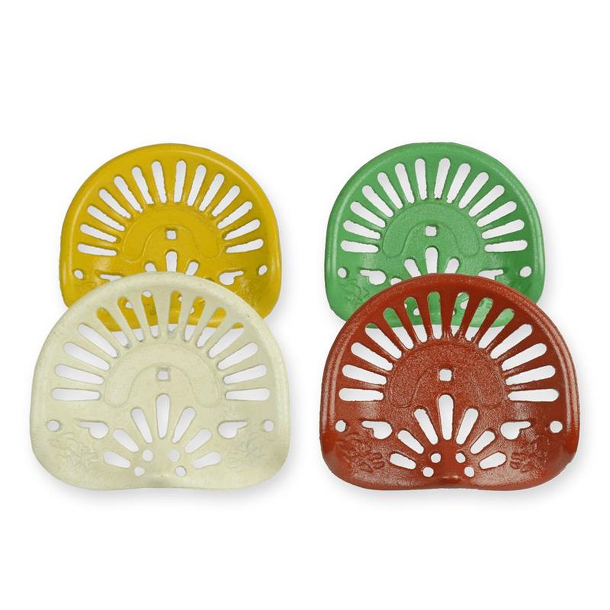 A SET OF 4 MINIATURE TRACTOR SEATS