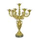 A SEVEN-LIGHT BRONZE CANDELABRUM
