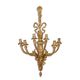 A SEVEN LIGHT GILT BRONZE WALL APPLIQUE