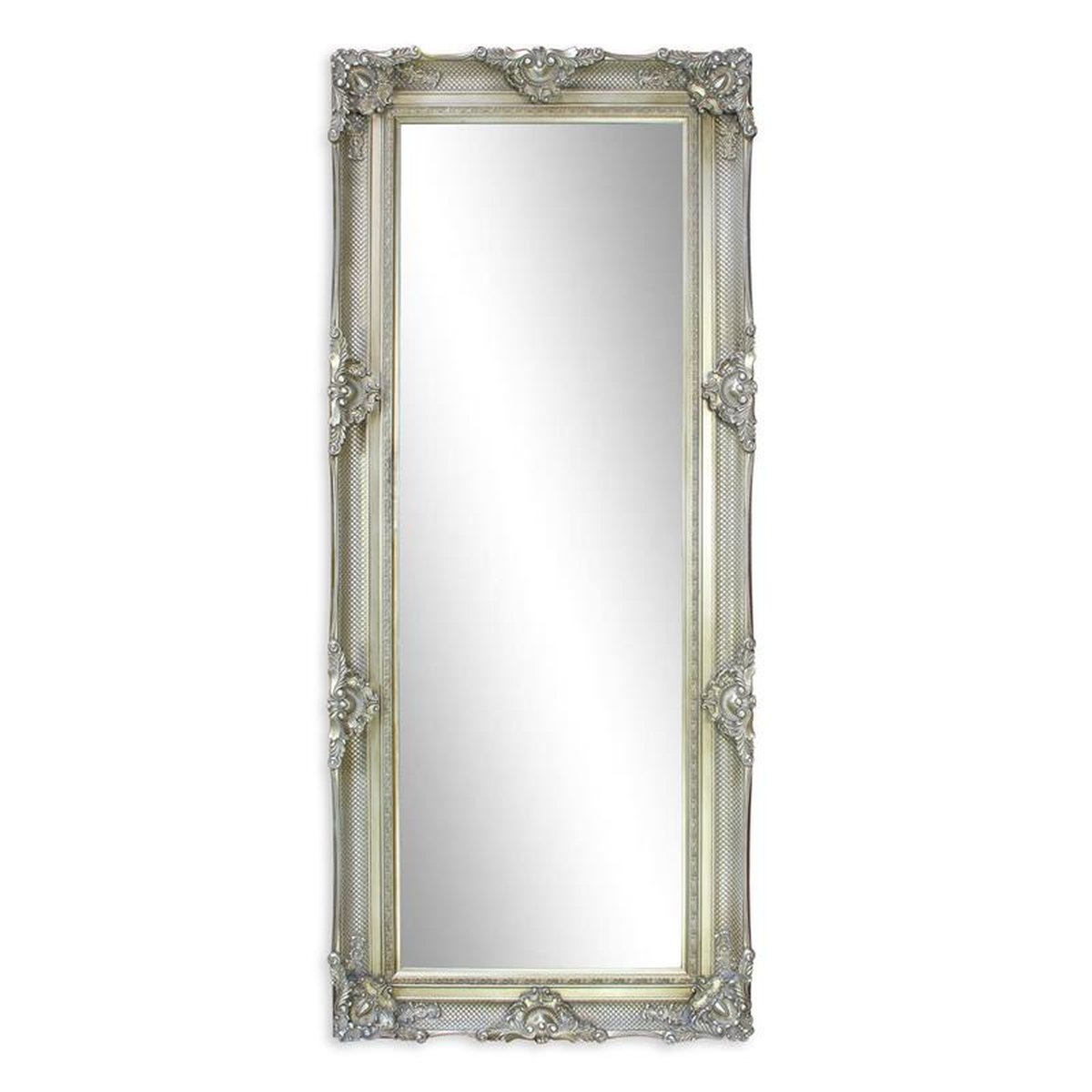 A SILVER MIRROR - GLASS SIZE 60 X 180 CM.