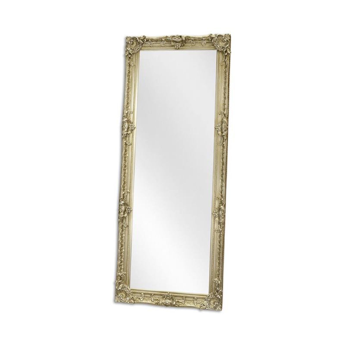 A SILVER MIRROR - GLASS SIZE 60 X 180 CM.